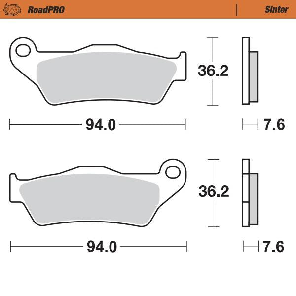 Moto Master Brake Pads Rear Sintered For Aprilia Bmw Ducati Harley Davidson Ktm