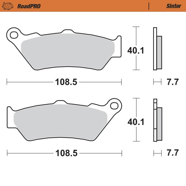 Moto Master Brake Pads Rear Pro Sintered For Bmw Ducatio Harley Davidson Triumph Victory