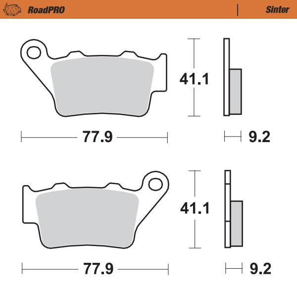 Moto Master Brake Pads Rear Sintered For Aprilia Bmw Honda Husqvarna Ktm Triumph Yamaha