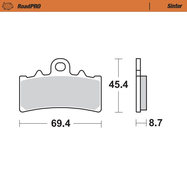 Moto Master Brake Pads Front Sintered Bmw Husqvarna Ktm