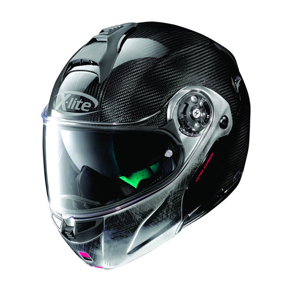 X-Lite X1004 Ultra Carbon Flip Helmet Carbon Scratched Chrome Medium 58cm
