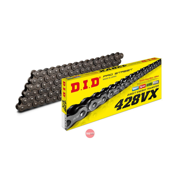 DID VX Pro Street X-Ring Chain 428VX x 136FB FJ clip link