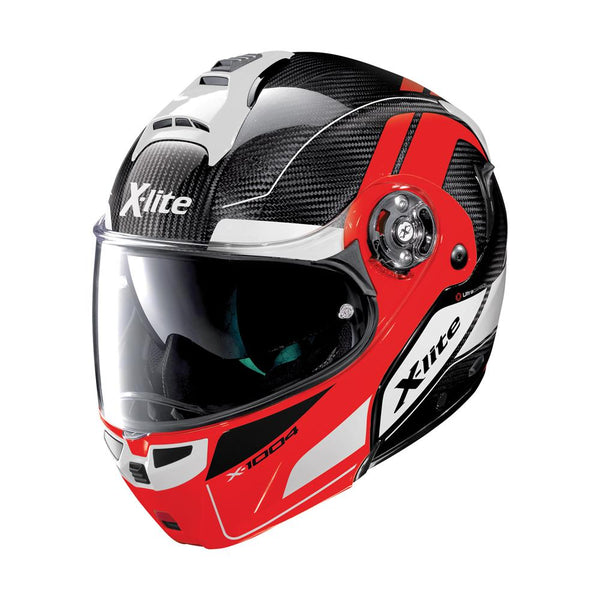 X-Lite X1004 Ultra Carbon Flip Face Helmet Carbon Red (15) Large 60cm
