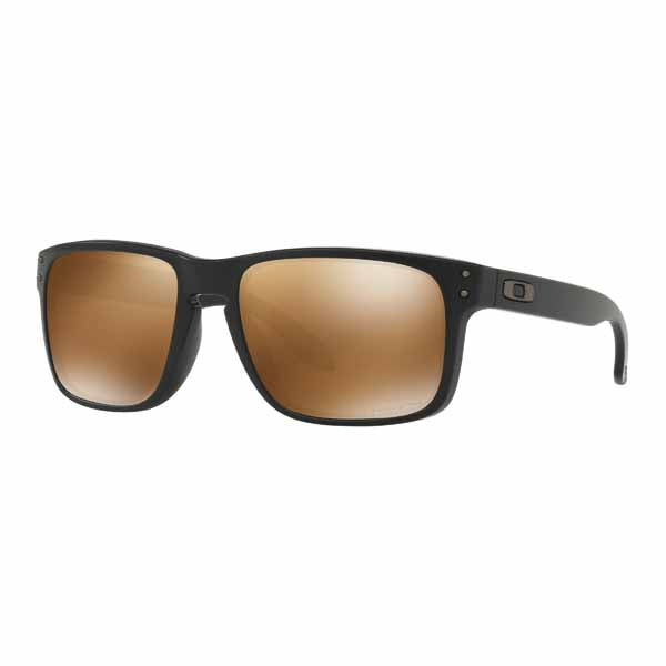 OA-OO9102-D755 - Oakley Holbrook polarised sunglasses in Matte Black frame with Prizm Tungsten Polarised lens