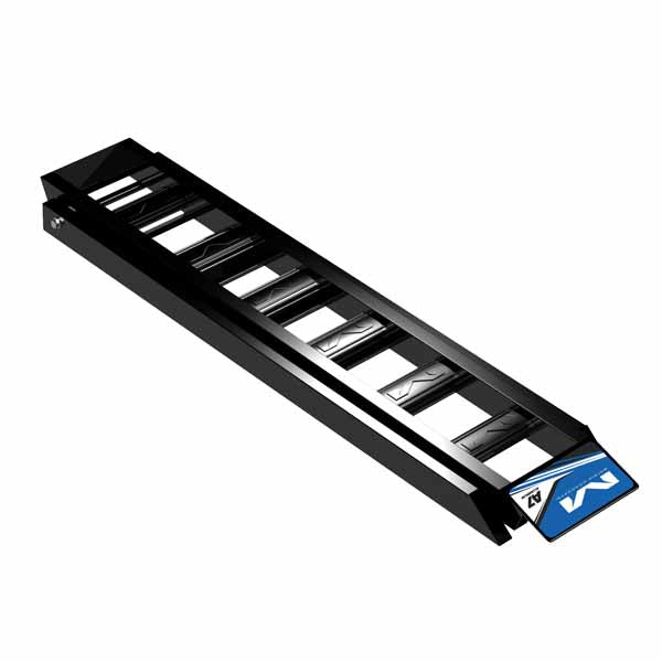 MC-A7-103 - Matrix blue A7 aluminium motorcycle folding loading ramp - measures 6 feet long by 7 inches wide