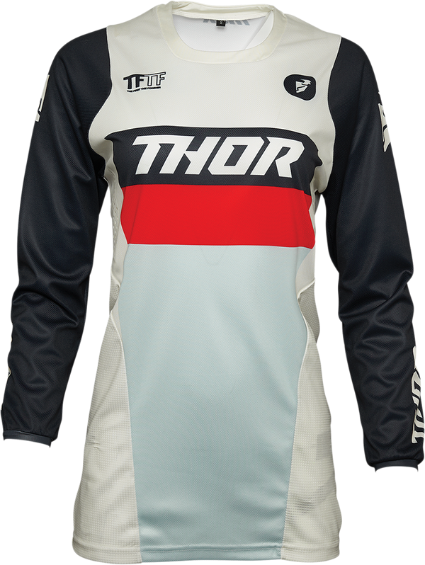 Thor Jersey Mx Pulse Womens S21 Racer Vintage White Midnight XL