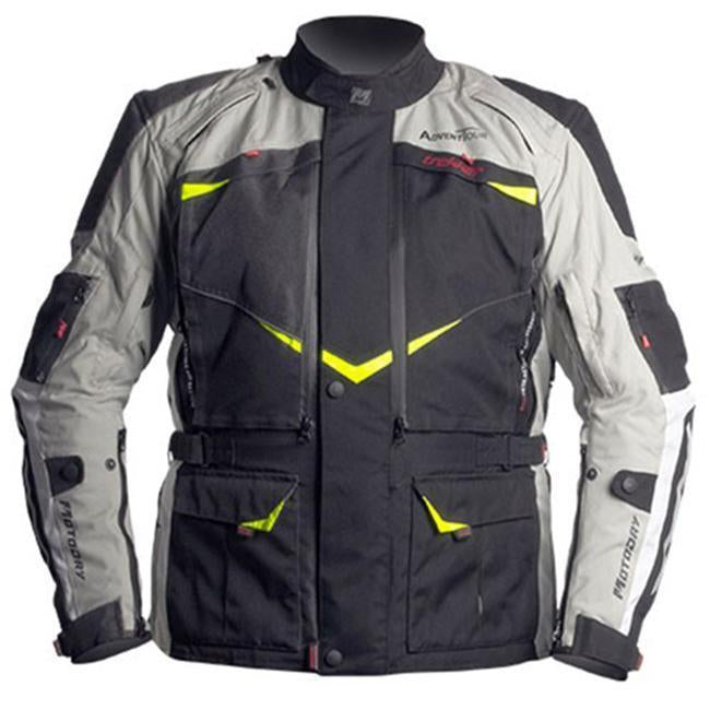 MotoDry Jacket Advent-Tour Trekker Black Gry Flu Size 2XL