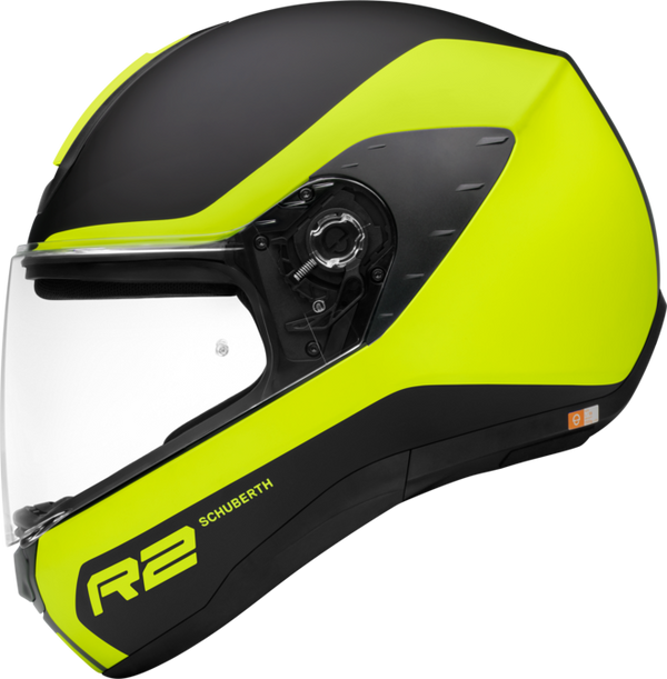 SCHUBERTH R2 full face helmet in Nemesis Yellow colourway