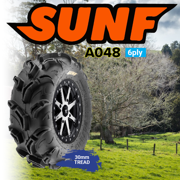 Sunf A048 ATV Tyre 6ply rating 27x9-12 A-048 Sun F 6py TL Warrior Tyres