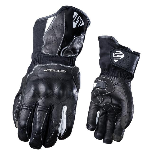 Five Gloves Wfx Skin Woman Black White Waterproof Medium