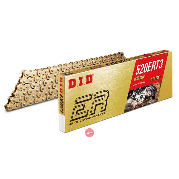 DID Motocross Chain 520ERT3 x 120G Race MX Gold clip link