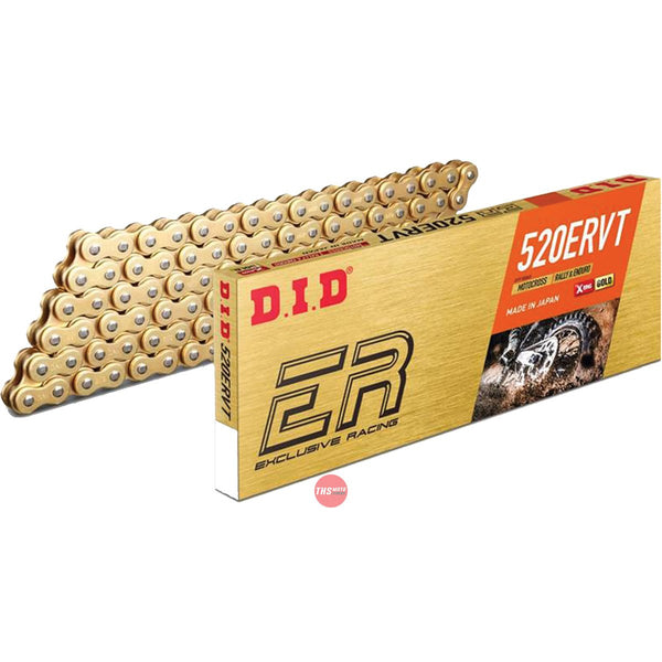 DID 520ERVT Chain x 120FB G&G- Narrow Enduro w/clp