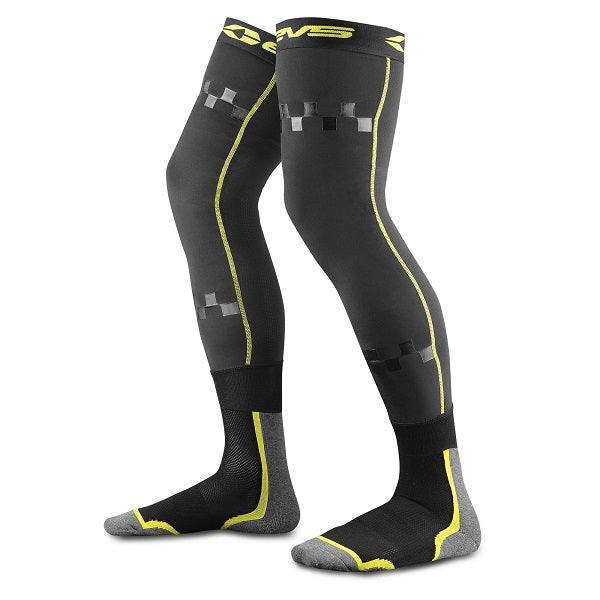 Evs Fusion Sock/slve Yl/bk Lxl