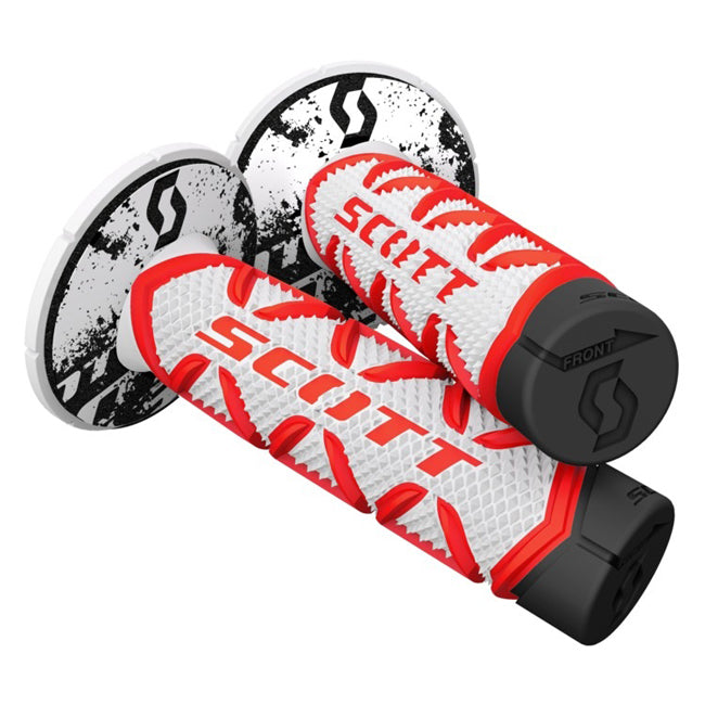 Scott Grips Diamond Red/white W/donuts Triple Density
