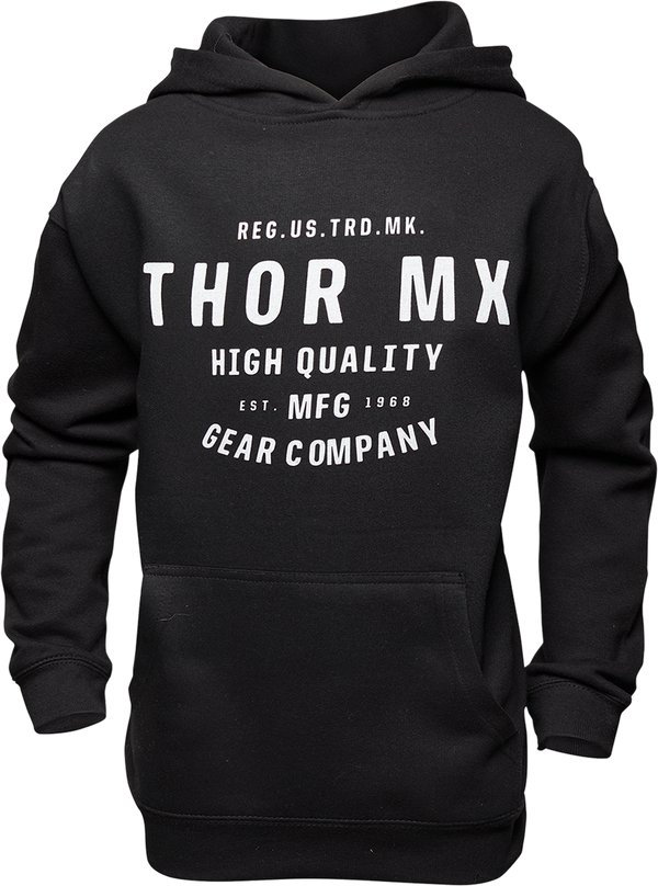 Thor Hoody MX Crafted Youth XL Black XLarge