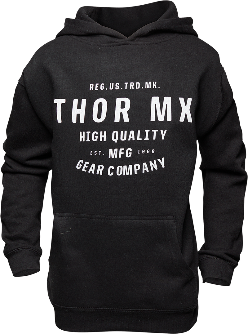 Thor Hoody MX Crafted Youth XL Black XLarge