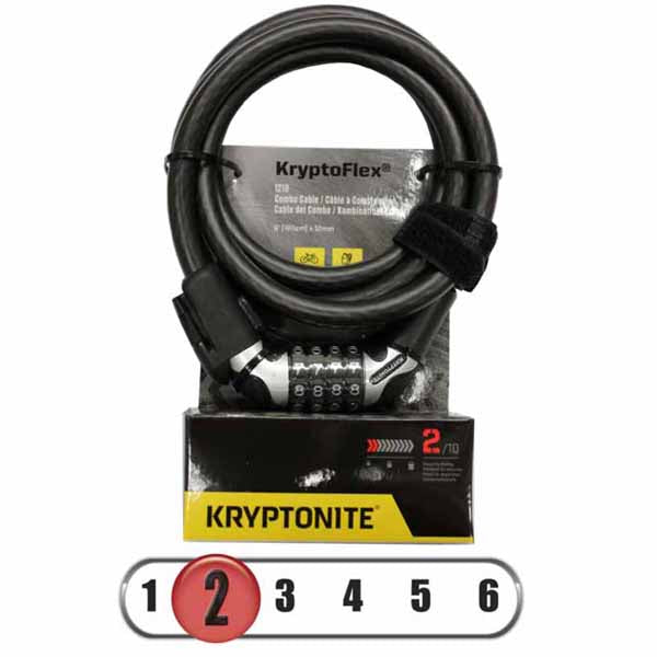 Kryptonite Kryptoflex 1218 Resettable Combo Cable