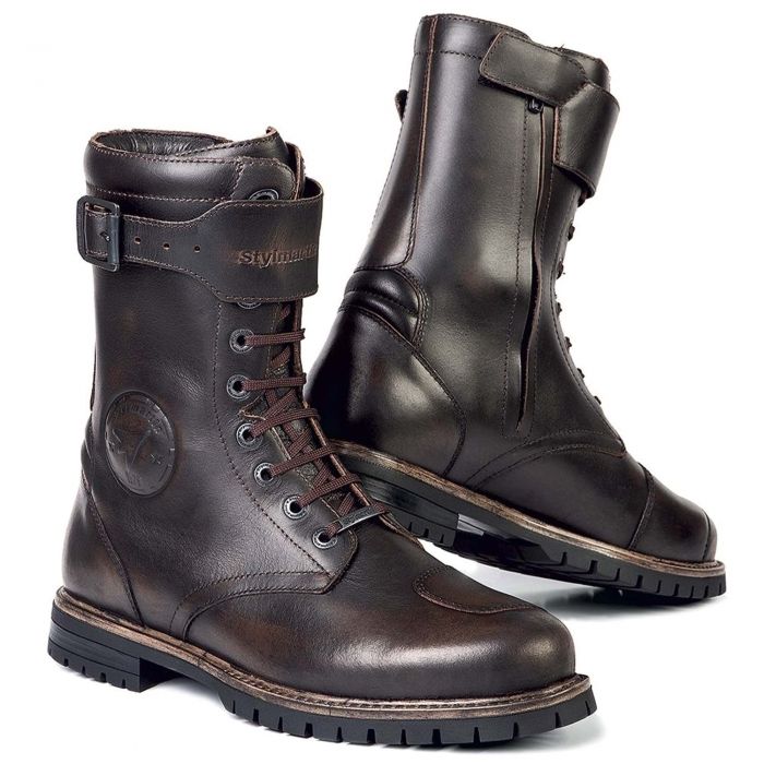 Stylmartin Rocket Cafe Racer Brown Road Boots Size EU 46