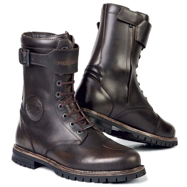 Stylmartin Rocket Cafe Racer Brown Road Boots Size EU 41