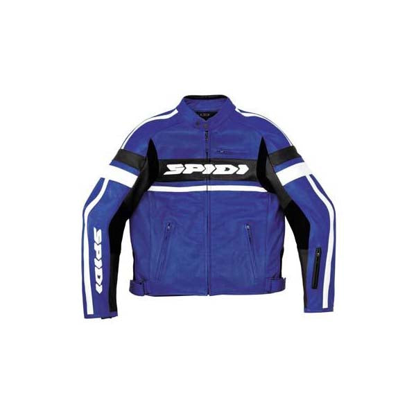 SPIDI Spidi Scarface Wind Leather Jacket Blue 50 Size Large