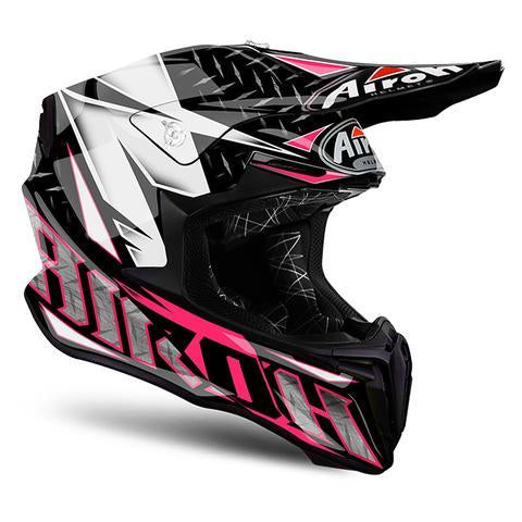 Airoh Helmet Iron Pink Gloss Twist Off-Road