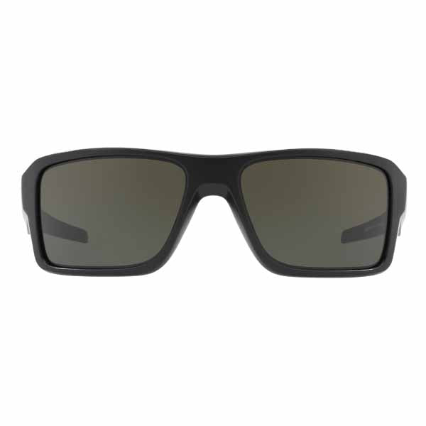 Oakley Double Edge sunglasses in Matte Black frame with Dark Grey lens - OA-OO9380-0166