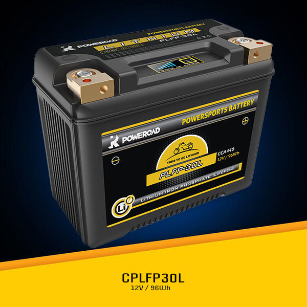 Poweroad PLFP-30L Lithium Ion 440CCA 20-30Ah Battery