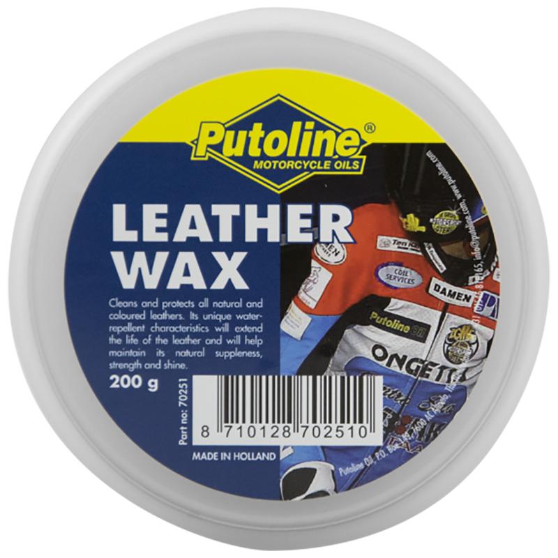PUTOLINE LEATHER WAX 200GM TUB (70251) *6