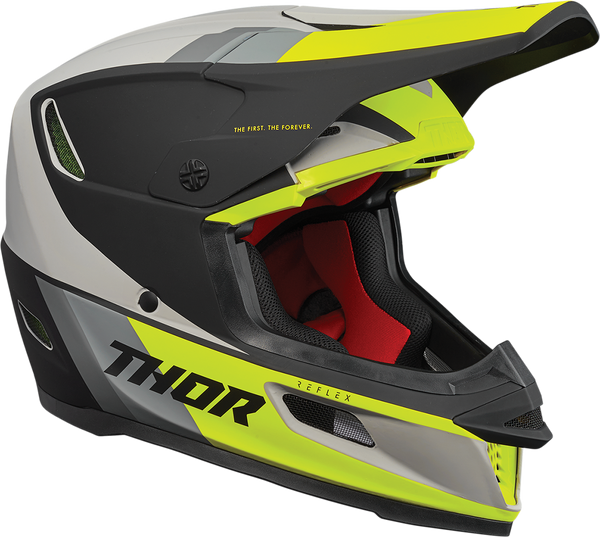 Thor Helmet MX Reflex Apex S21 Acid Grey Size Medium 57 58cm