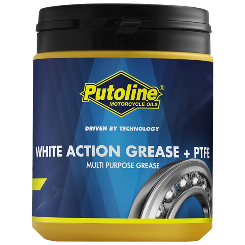 PUTOLINE ACTION GREASE - WHITE+PTFE - 600GRM JAR (73611) *6