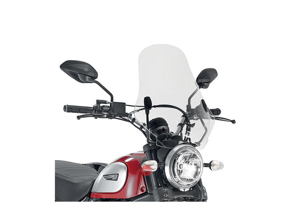 Givi Screen Ducati Scrambler 400/800 Icon '15-> Clear (needs A7407A) 7407A