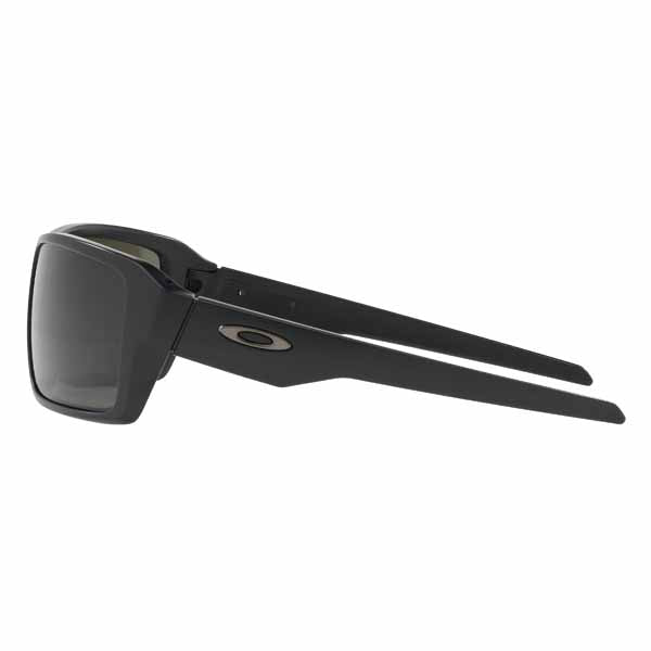 Oakley Double Edge sunglasses in Matte Black frame with Dark Grey lens - OA-OO9380-0166
