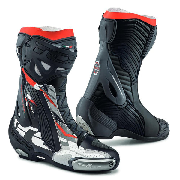 TCX 21 RT-RACE Pro Air Track Motorcycle Boots Black Grey Red 44
