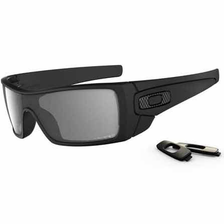 OA-OO9101-04 Oakley Polarised Batwolf sunglasses in Matte Black frame with Grey Polarised lens