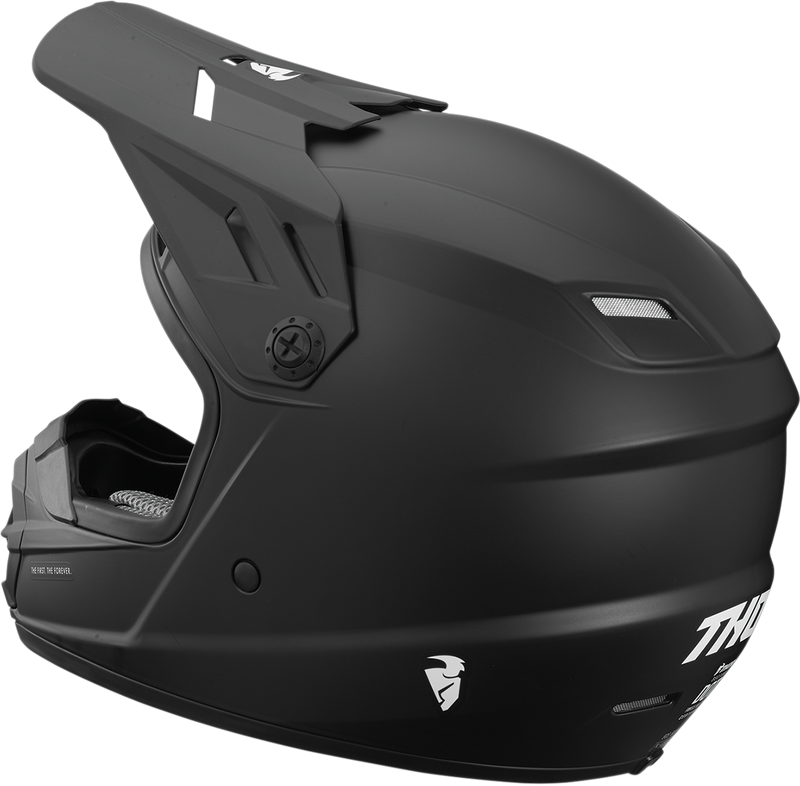Thor Helmet S19Y Sector Black Size Youth Medium 49 50cm