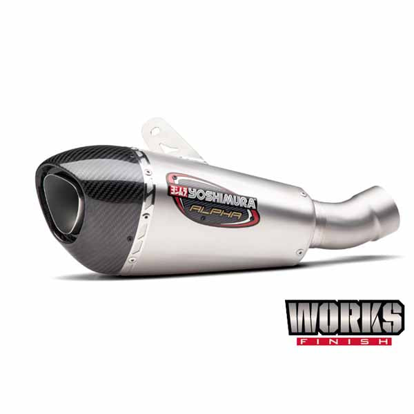 YM-12202BP520 - Yoshimura Street Series Slip-On in stainless/stainless/carbon fibre with a Works Finish for 2017 Honda CBR1000RR/SP/SP2