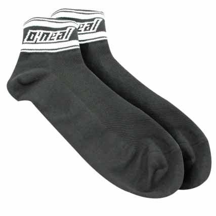 Oneal black MTB socks - available in two sizes (for shoe size 39-42 or 43-46)