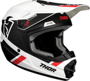 Thor S21Y Sector MIPS Split White Black Off Road Helmet Size Youth Medium 49 50cm
