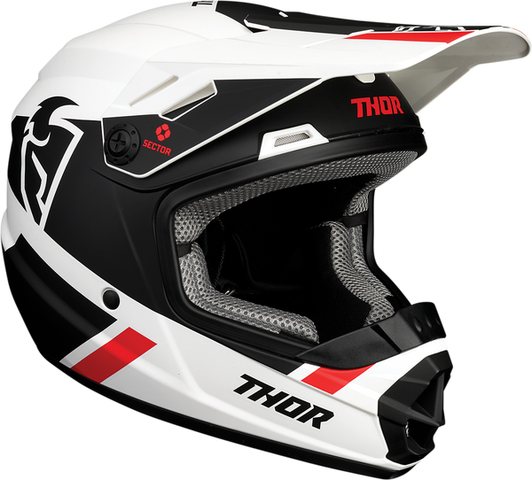 Thor Helmet S21Y Sector Youth MIPS MX Split White Black Large