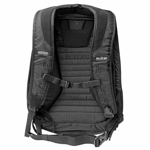 Ogio Mach 3 Motorcycle Backpack with No Drag Technology has  ergonomic, padded and fully adjustable riding specific shoulder straps with quick release exit buckle - SAMPLE PICTURE