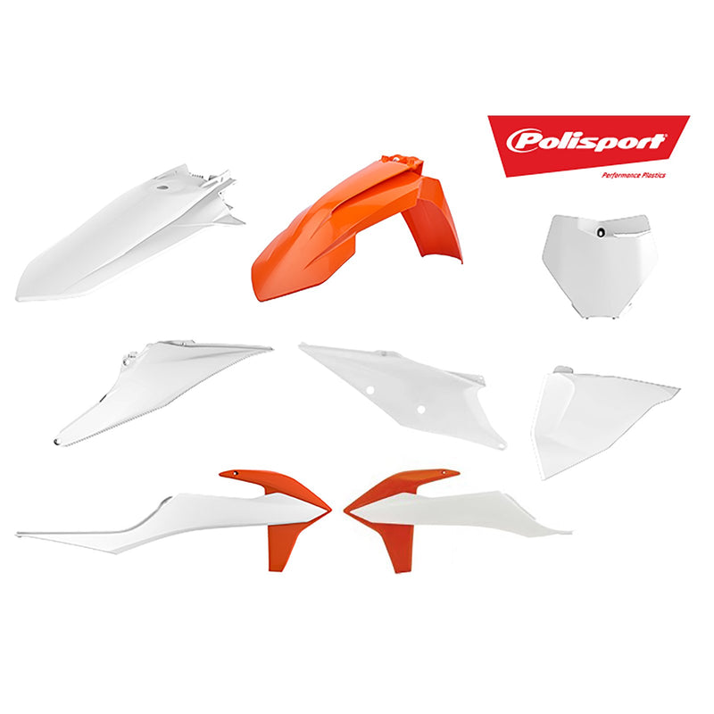 POLISPORT KIT KTM SX/SXF 2019 OEM ORG/WHT