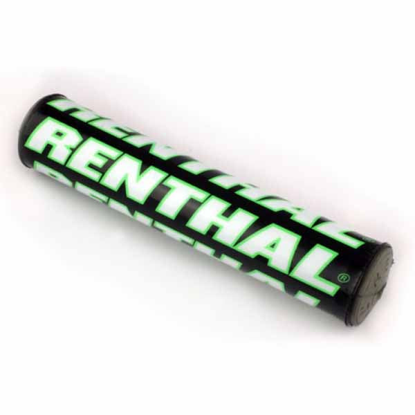 Renthal Team Issue SX barpad (240mm long) in black/white/green - RE-P286