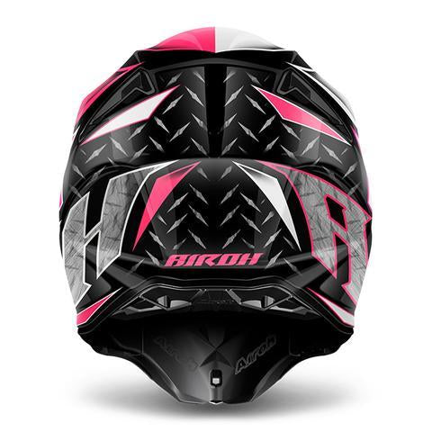 Airoh Helmet Iron Pink Gloss Twist Off-Road