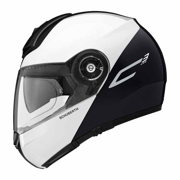 Schuberth C3 Pro Helmet Split White Large 58cm 59cm