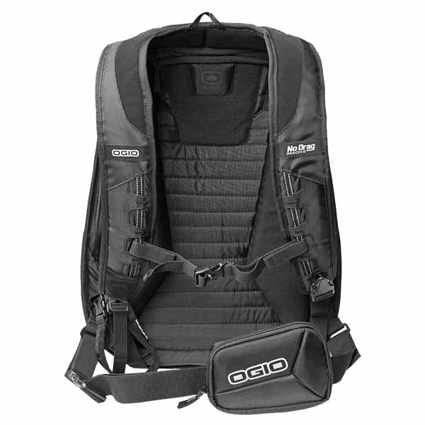 Ogio Mach 5 Motorcycle Backpack with No Drag Technology has  ergonomic, padded and fully adjustable riding specific shoulder straps with quick release exit buckle - SAMPLE PICTURE