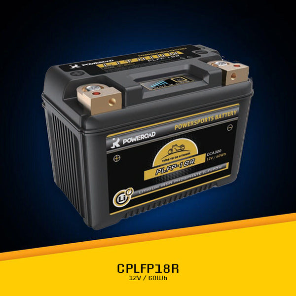 Poweroad PLFP-18R Lithium Ion 300CCA Battery