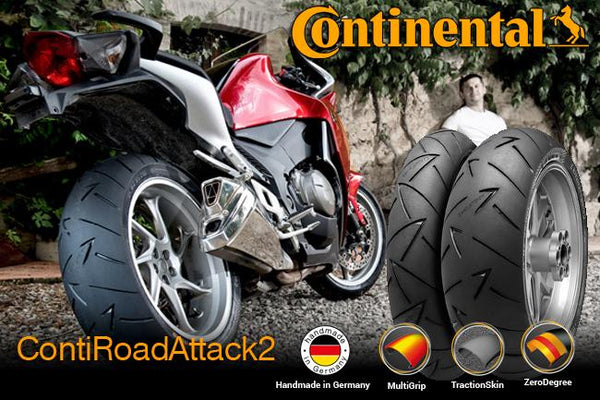 Continental ContiRoadAttack2 2 Tyre 100/90-18R TL 56V Front 100/90-18