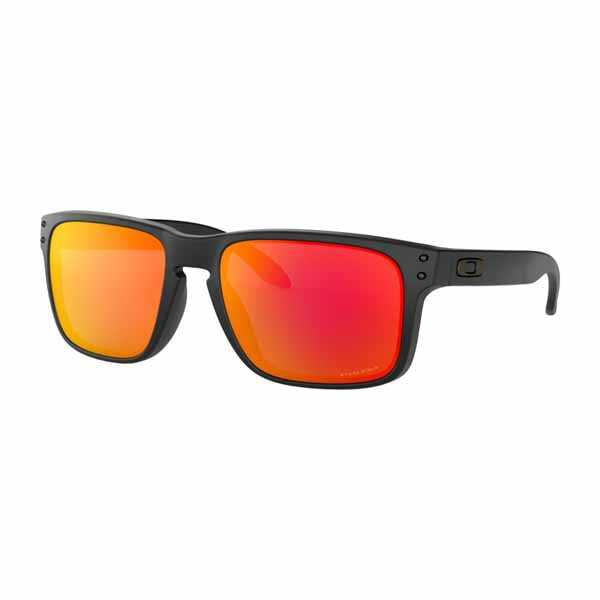 OA-OO9102-E255 - Oakley Holbrook sunglasses in Matte Black frame with PRIZM Ruby lens