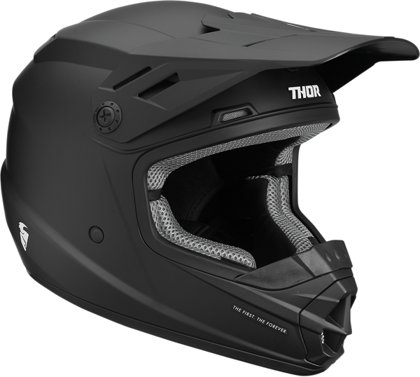 Thor Helmet S19Y Sector Black Size Youth Medium 49 50cm