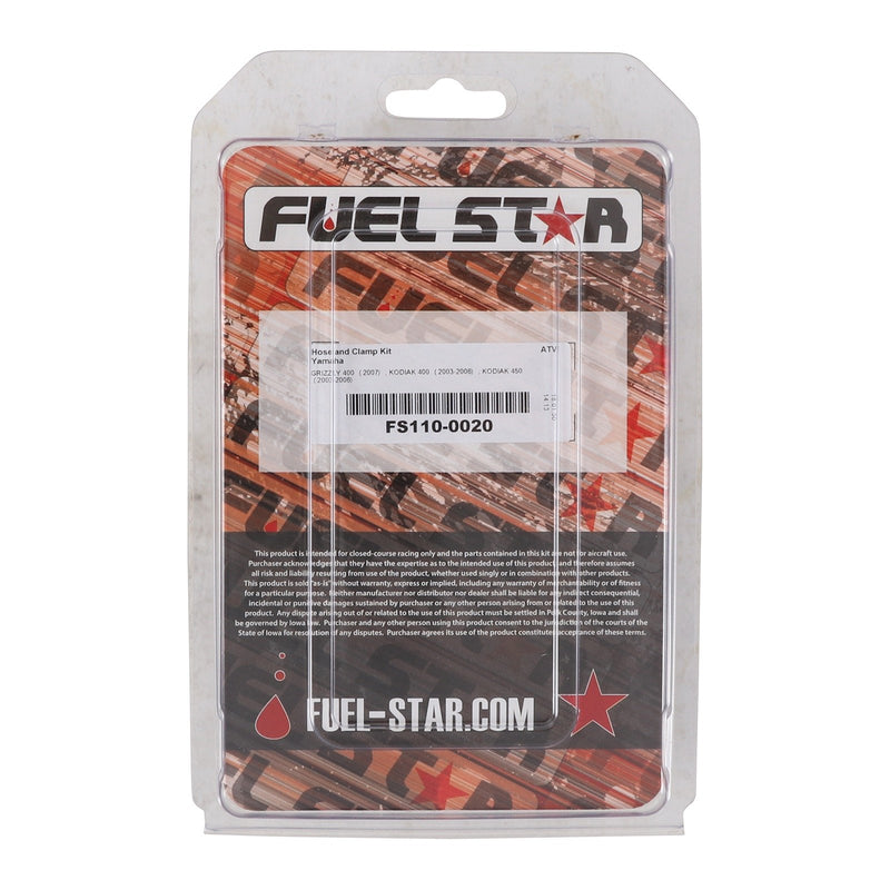 FUEL STAR Hose and Clamp Kit FS110-0020